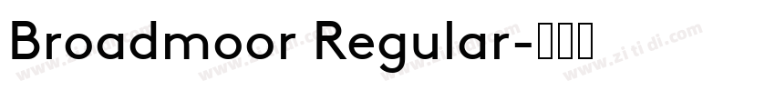 Broadmoor Regular字体转换